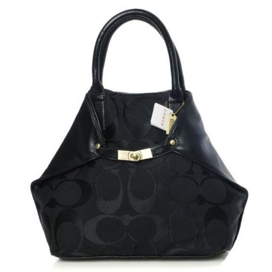 Coach Lock Small Black Totes BAM - Click Image to Close